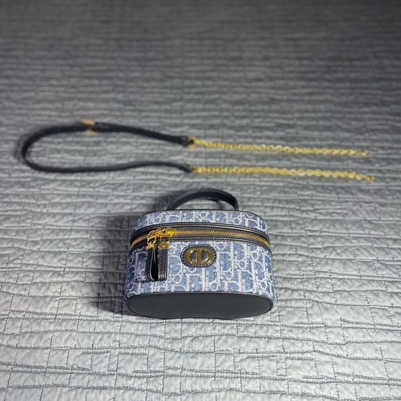 Dior Blue Monogram Vanity Bag - Picture 2 of 6